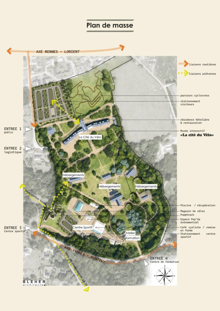 plan de masse cité du vélo